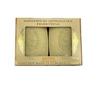 Saponificio Artigianale Fiorentino, Jabón vegetal con miel, set de 2 jabones de 150 g