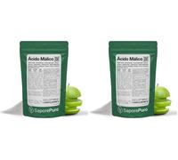 SaporePuro Ácido Málico en Polvo 500 g | Alta Solubilidad y Sabor Ácido | Ideal para Bebidas, Postres y Suplementos | Calidad Alimentaria | Sin Gluten (Paquete de 2)
