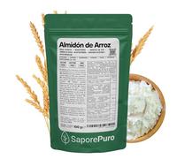 SaporePuro Almidón de Arroz Natural 100 g - 100% Italiano, Sin Gluten, Ideal para Cosmética Natural, Postres y Salsas