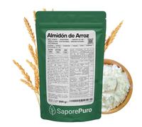 SaporePuro Almidón de Arroz Natural 200 g - 100% Italiano, Sin Gluten, Ideal para Cosmética Natural, Postres y Salsas