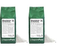 SaporePuro DEXTROSA en polvo 1 kg - Ideal para helados y sorbetes (Paquete de 2)