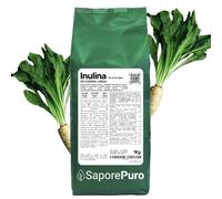 SaporePuro INULINA en polvo 1 kg - CADENA LARGA - Fibra vegetal prebiótica de raíces de achicoria