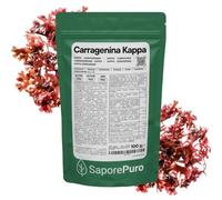 SaporePuro Kappa Carragenina en Polvo 100 g - Sin Gluten - Gelificante y Estabilizante para Preparaciones Saladas, Productos Cárnicos, Gelatinas y Postres