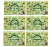 Sapori Ricciarelli al Pistacchio - Pasta de almendras (6 unidades, 140 g), diseño navideño italiano