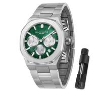 SAPPHERO Reloj para Hombre Reloj de Lujo 50M Impermeable Business Date Sport Time Moda Acero Inoxidable Plata/Azul/Negro/Verde/Oro Rosa.