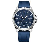 SAPPHERO Relojes Hombre Cuadrado Analógico Reloj de Pulsera 30M Impermeable Luminoso Hombres Cuarzo Cronógrafo Acero Inoxidable Clásico Elegante Regalo Diseñador, Bluesilverblue-white