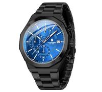 SAPPHERO Relojes Hombre Cuarzo AnalóGico CronóGrafo 50M Impermeable Acero Inoxidable Negocios Elegante Regalo para Hombre
