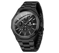 SAPPHERO Relojes Hombre Cuarzo AnalóGico CronóGrafo 50M Impermeable Acero Inoxidable Negocios Elegante Regalo para Hombre