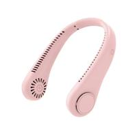 Sapphirem Ventilador de cuello portátil de 3 velocidades, ajustable, elástico, ventilador de cuello para enfriar manos libres, 4000 mAh, recargable para deportes al aire libre, viajes, regalo, color