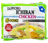 Sapporo Ichiban Sopa de fideos con sabor a pollo, 500 ml