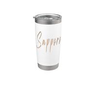 Sapporo Japón Diseño elegante vintage Vaso térmico de acero inoxidable de doble pared