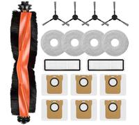 Saprdii Juego de accesorios para robot aspirador Xiaomi X20 Max/X20 Pro, 1 cepillo de rodillo, 6 bolsas para el polvo, 4 toallitas, 2 filtros, 4 cepillos laterales, pieza de repuesto para robot