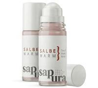 SAPURA Ungüento térmico extrafuerte - Juego de 2 - Roll-On - Crema térmica para la tensión muscular espalda cuello hombros - Dermatológicamente probado - calor intenso