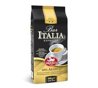 Saquella Espresso Bar Italia 100% Arábica Espesa y cremosa 1 Kg de Granos Enteros