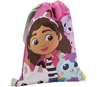 CERDÁ LIFE'S LITTLE MOMENTS Saquito Escolar Gabby’s Dollhouse - Mochila Tipo Saco Infantil con Cierre de Cordón y Diseño de Gabby, Perfecto, S Unisex niños, 27.0x33.0x1.0 cm