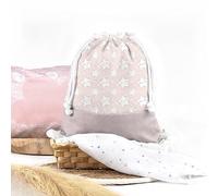 SAQUITOMAGICO Bolsa merienda o almuerzo Infantil Personalizada Sweet Baby para niños o Bebe.Vuelta al Cole (estrellas)