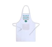 SAQUITOMAGICO Delantal Divertido para Papá - Blanco | “Eres el Mejor Chef del Mundo” | Regalo Original para Cocineros en Cumpleaños, Fiestas, Navidad y Barbacoa | Mandil Gracioso y Único
