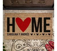 SAQUITOMAGICO Felpudos Personalizados Divertidos y Originales para hogares con Mucho Amor (Home)