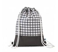 SAQUITOMAGICO Mochila Gris Bebé Guardería Vichy | Mochila Infantil Niña Niño | Bolsa Merienda y Excursiones | Mochila Saco Algodón 100%