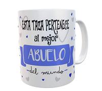 SAQUITOMAGICO Taza Personalizada con Mensaje Divertido | Regalo Original para Abuelo Especial | Taza de Cerámica Resistente 350 ml | Diseño Único para Disfrutar Momentos con Cariño y Humor