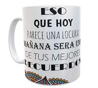 SAQUITOMAGICO Tazas con Frases motivadoras Mandalas (Locura)