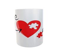 SAQUITOMAGICO Tazas para enamorados San valentin Mug lovers .El amor se demuestra dia a dia pero un regalo tambien mola!! (puzzle)
