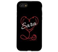 Sara A Nurse Gift Cute Doctor Designer Personalized Nurse Carcasa para iPhone SE (2020) / 7/8