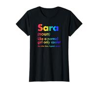 Sara como Una Chica Normal Solo Cooler Queen Nombre Camiseta
