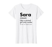 Sara como Una Chica Normal Solo Cooler Queen Nombre Camiseta