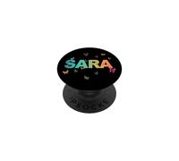 Sara - Hermoso Nombre con Mariposas PopSockets PopGrip Adhesivo