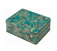 Sara Miller - Lata rectangular con diseño de pájaros verdes