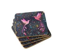 Sara Miller India Collection Hummingbird Paradise - Juego de 4 posavasos