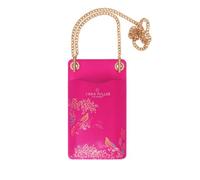 Sara Miller London Bolsa cruzada para teléfono, cartera con tarjeteros, bolsa de viaje para mujer con correa de cadena, Rosa Chelsea