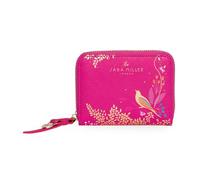 Sara Miller London Cartera con cremallera alrededor, bolso de mano para mujer, bolsillo para monedas y tarjetero, piel sintética, Rosa Chelsea, S, Contemporáneo
