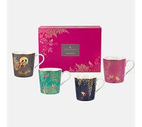 Sara Miller London Chelsea - Juego de 4 tazas surtidas, elegantes y sofisticadas, la mezcla perfecta de estilo y calidad