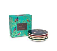 Sara Miller London Juego de 4 Posavasos de cerámica en Caja de Regalo, 10 cm