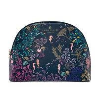 Sara Miller London Neceser con cremallera, organizador de belleza, piel vegana, tamaño grande, ideal para gimnasio o vacaciones, apto para crueldad, regalo para ella