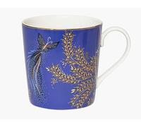 Sara Miller London Taza de aniversario, senderos de mariposa adornada con detalles de oro de 22 quilates
