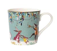 Sara Miller London Woodland Tales - Taza con texto en inglés Merry Band, color verde