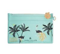 Sara Miller Savannah - Monedero de Piel sintética, Color Azul con Cremallera de Metal Dorado, Aguamarina, Monedero de Piel sintética y Tarjetero