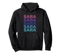 Sara Nombre Divertido Vintage Desgastado Nombre Orgullo Sudadera con Capucha
