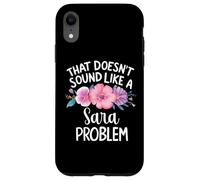 Sara Personalized Cute Flower Girls Sara Name Carcasa para iPhone XR