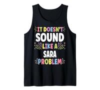 Sara Personalized Women's Gift Custom Sara Camiseta sin Mangas