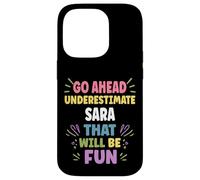 Sara Personalized Women's Gift Custom Sara Carcasa para iPhone 14 Pro