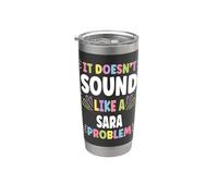SARA Personalized Women's Gift Custom SARA Vaso térmico de acero inoxidable de doble pared