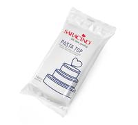 Saracino Pasta de azúcar superior para cubrir fondant Made in Italy 1000 g - Color blanco