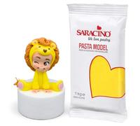 Saracino Pasta fondant Model Amarilla Para modelar De 1 kg Sin gluten Made in Italy