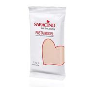 Saracino Pasta fondant Model Color carne Para modelar De 1 kg Sin gluten Made in Italy