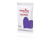 Saracino Pasta fondant Model Morado Para modelar De 250 g Sin gluten Made in Italy
