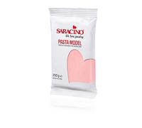 Saracino Pasta fondant Model Rosa Para modelar De 250 g Sin gluten Made in Italy